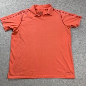 Patagonia Polo Shirt Mens XL Orange Organic Cotton Blend Short Sleeve 53402SP14